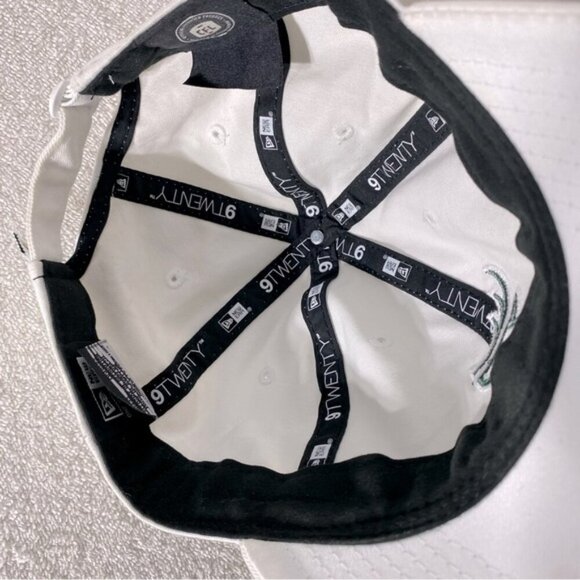 New Era White Edmonton Elks Football Adjustable Fit Ball Cap Hat - Picture 12 of 14